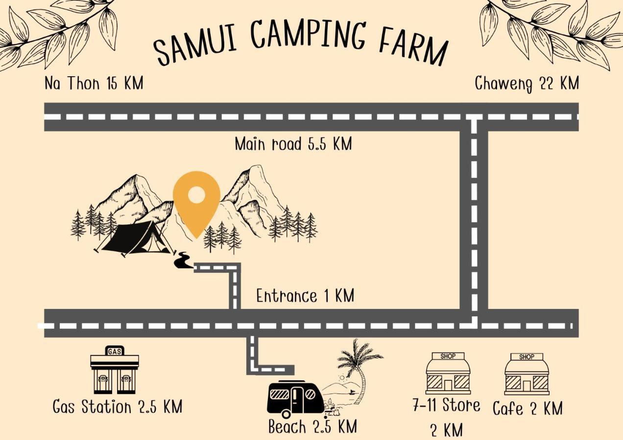 Samui Camping Farm แหลมสอ ภายนอก รูปภาพ